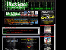 Tablet Screenshot of black-listed.jp